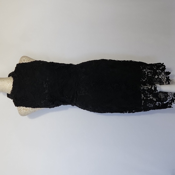 ASTR The Label Women's Size M Samantha Black Lace Sleeveless High Neck Dress - Picture 1 of 15